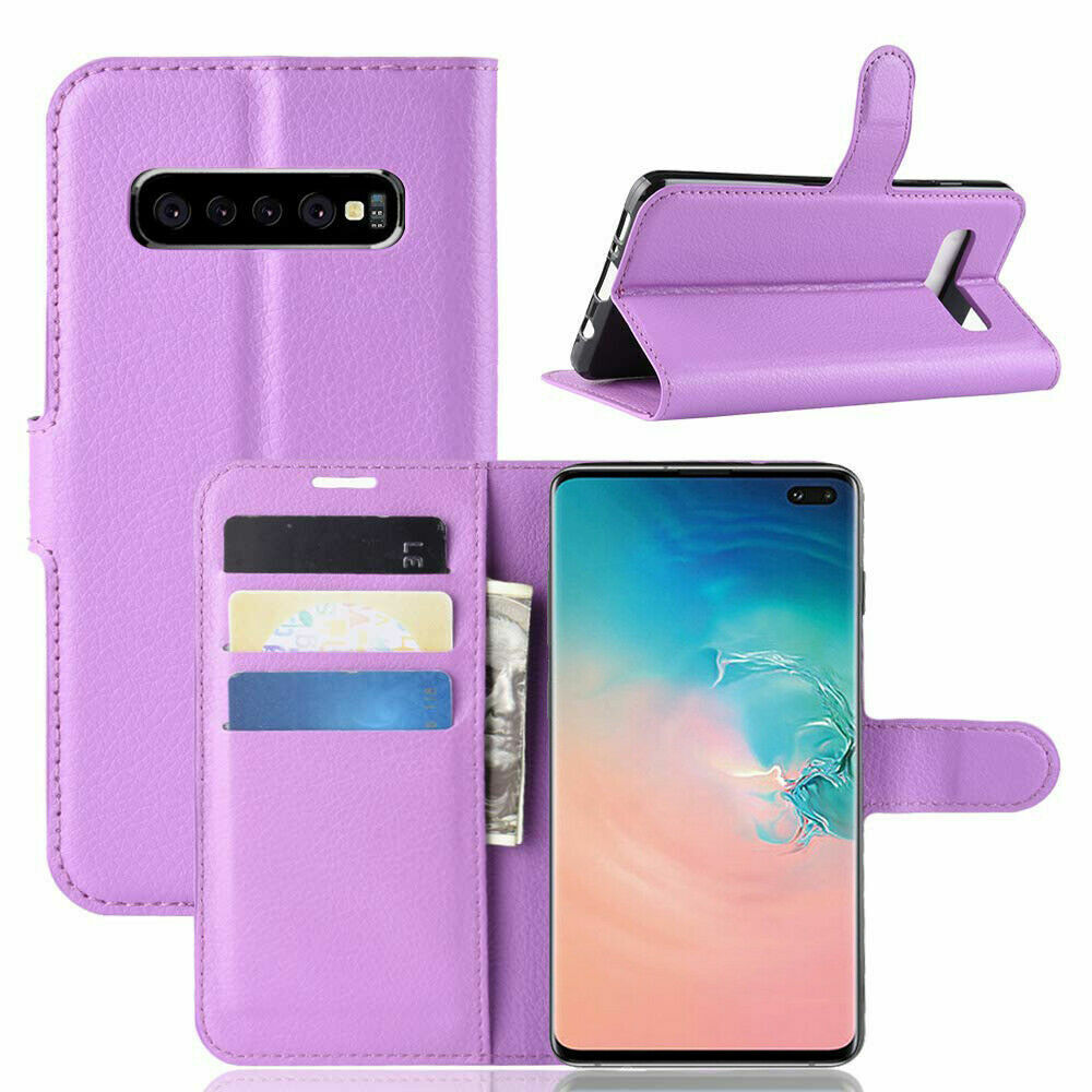Leather Folio Wallet Case for Samsung Galaxy S10 Leather Folio Wallet Case for Samsung Galaxy S10